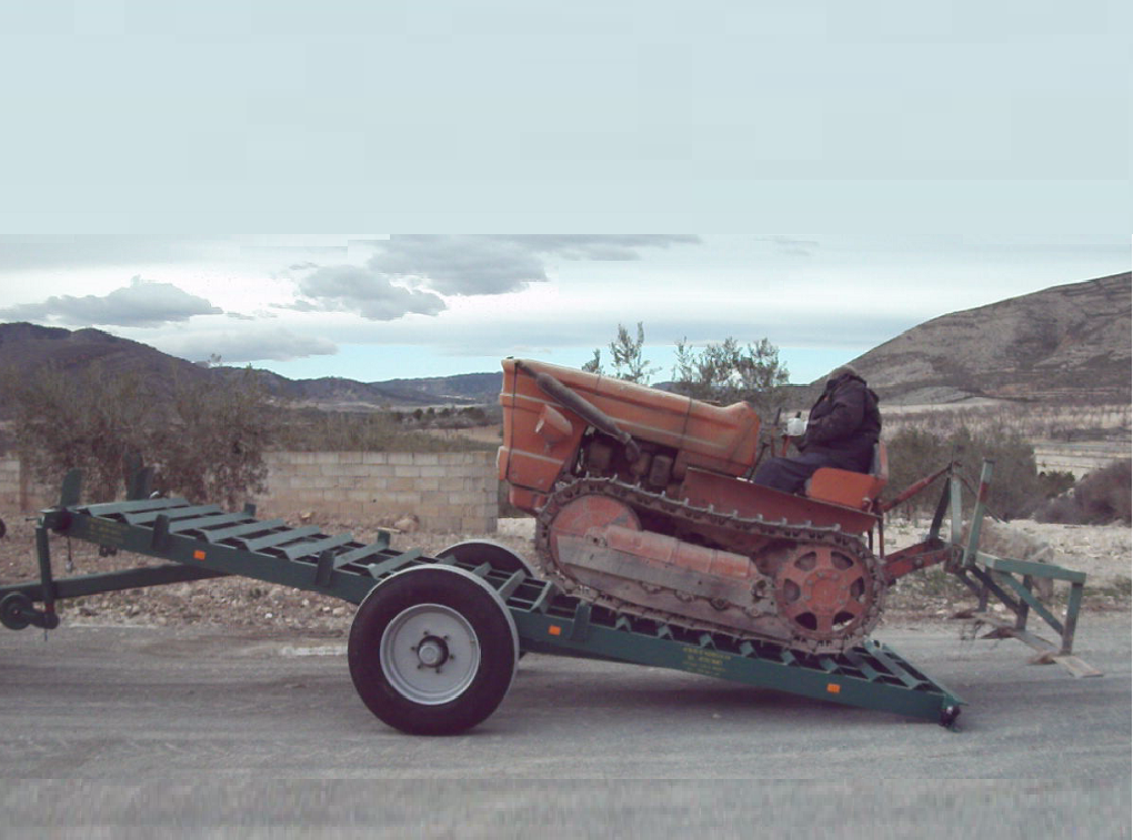   Plataforma porta orugas de cadenas